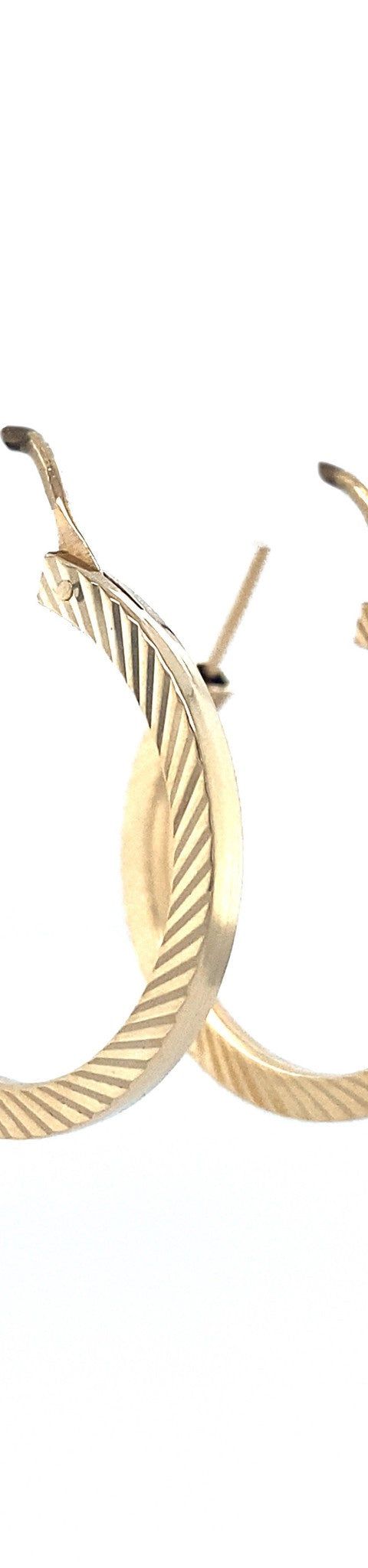 Vintage 18K Gold Hoop Earrings